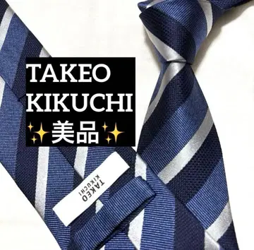 TAKEO KIKUCHI 넥타이 스트라이프 실크 100%