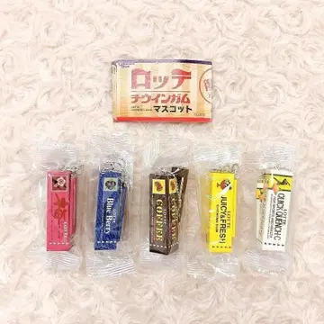 롯데 츄잉껌 마스코트 전 5종 풀 컴프