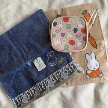 miffy 미피 타월 손수건 항균 방취 가공 소품함 손수건 세트