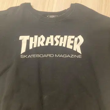 THRASHER 맨투맨 블랙 남성용