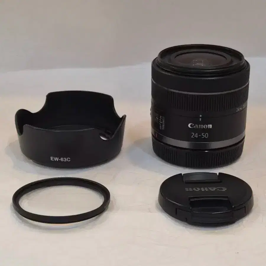 캐논 RF24-50mm F4.5-6.3 IS STM 렌즈 EW-63C 렌즈 후드 포함