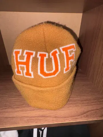 HUF 니트 모자 비니 오렌지