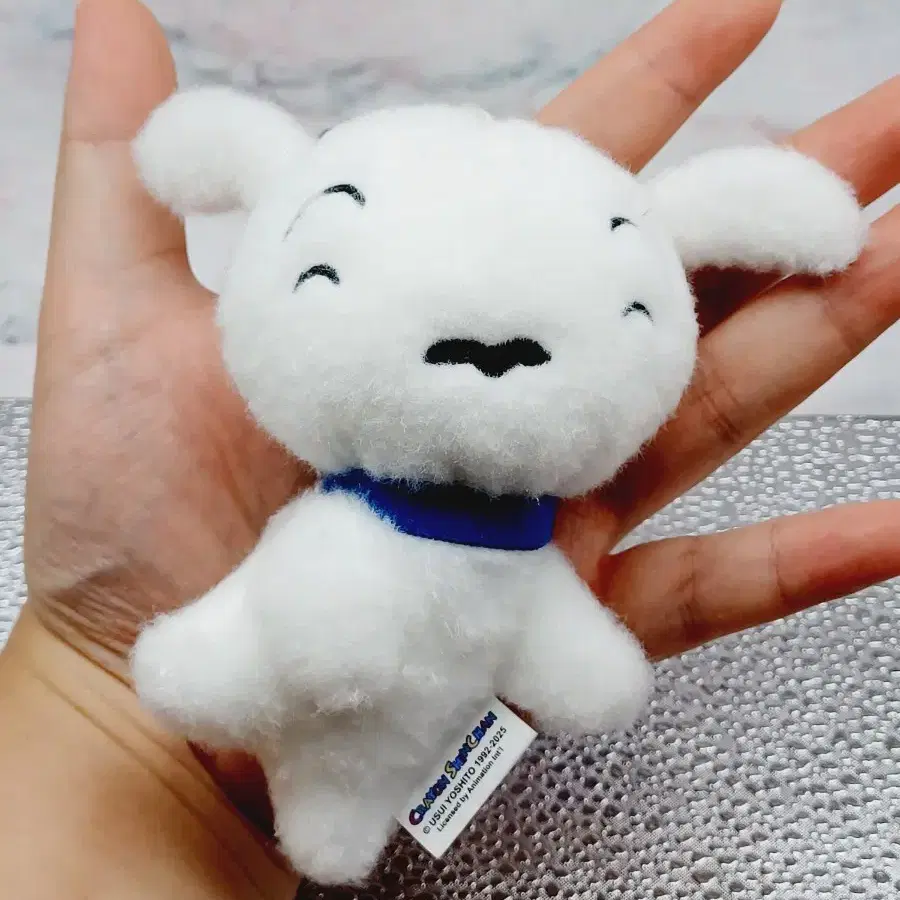 크레용 신짱 흰둥이 인형키링 13센치