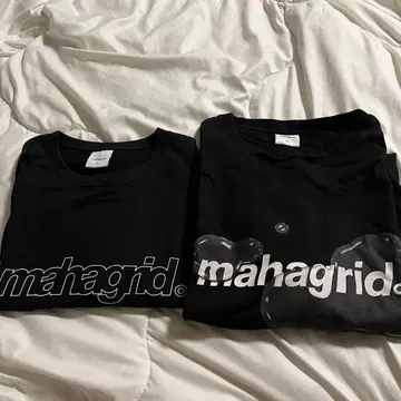 한국 mahagrid 마하그리드 T셔츠 2장 세트 묶음 판매