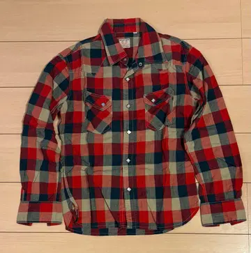 THE FLAT HEAD 웨스턴 셔츠 체크 36