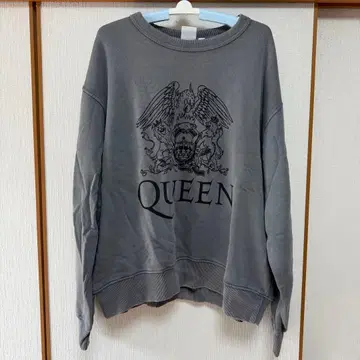 GU 워시드 맨투맨 풀오버 QUEEN XL 그레이 퀸