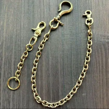놋쇠 팥 10mm 지갑 체인 빈티지 브라스 원형 후크 세트
