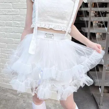 lilLilly 튤 리본 숏팬츠