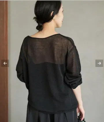 새상품 Plage Li/Ny simple 풀오버 블랙