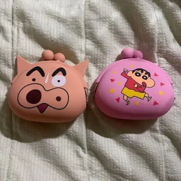 짱구는 못말려(크레용 신짱) 부리부리몬 실리콘 가마구치 파우치
