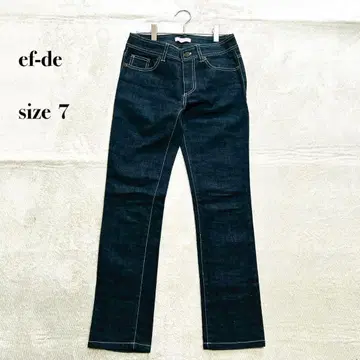 ef-de 데님 팬츠 7호 인디고 플레어 스트레치 슬림 레그
