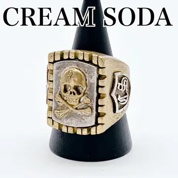 CREAM SODA 55주년 한정판 스컬 반지 펑크 락 로카빌리