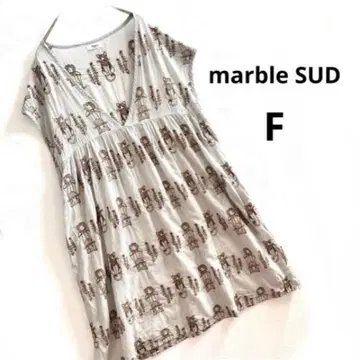 [자수] marble SUD 마블슈드 고양이 올 패턴 자수 원피스 F