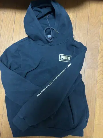 푸마 집업 후드티 블랙