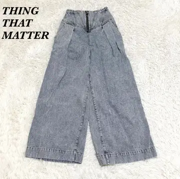 [현행 완판 새상품급] THING THAT MATTER 코르셋 데님 팬츠 1