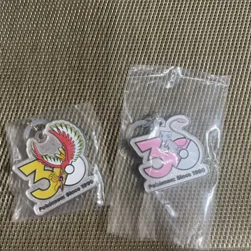포켓몬 30주년 기념 아크릴 키링 호우오우 뮤우 세트
