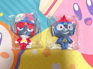개구리 중사 케로로 아루루 데루루 미니미니 chibi 봉제 인형 마스코트 2개 세트