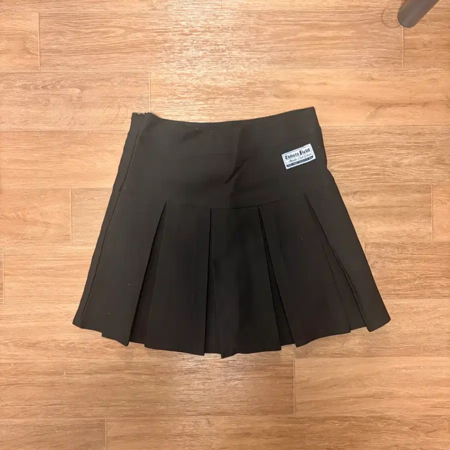 블랙 플리츠 스커트 S