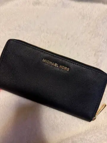 MICHAEL KORS 장지갑 블랙 라운드 지퍼