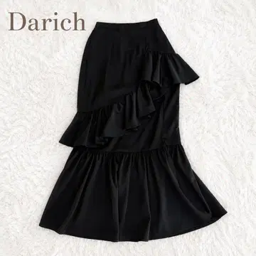 [새상품급] Darich 다리치 일레헴 슬릿 머메이드 스커트 블랙
