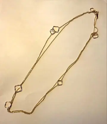 agete 아가트 K10YG 롱 목걸이 80cm