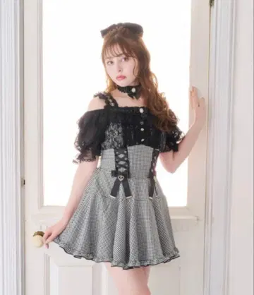 LIZLISA 오프숄더 레이어드 원피스