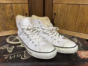 레어 Converse LEA ALL STAR HI 28.5cm 화이트 가죽
