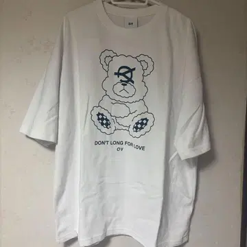 OY 반팔 셔츠 곰 화이트