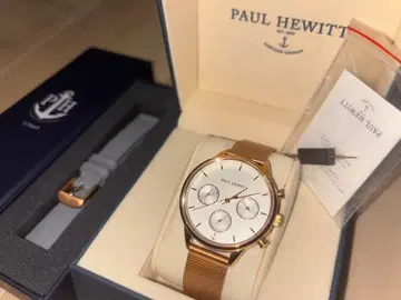 PAUL HEWITT 손목시계 로즈 골드 교환용 벨트 포함