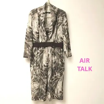 AIR TALK x 노에비아 파워넷 사양 애니멀 프린트 원피스