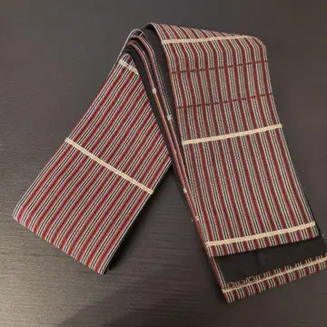 남성용 순수 실크 남성용 오비 줄무늬