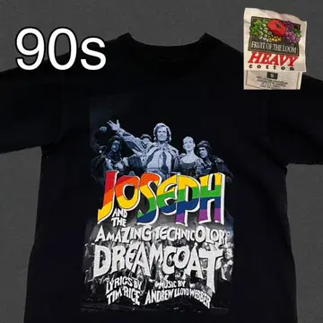 90s 뮤지컬 T셔츠 조셉 투어 블랙 S
