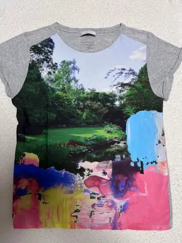 Paul Smith 일본 풍경 그래픽 프린트 T셔츠