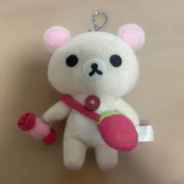 레어 San-X 코리락쿠마 매달린 리락쿠마 봉제 인형 키링