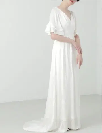 [ 새상품 ] JILL STUART 실크 새틴 벨 슬리브 드레스 질스튜어트