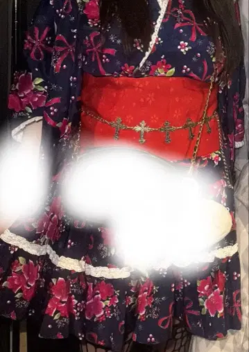 유카타 유카타 드레스 갸루 히메갸루 지뢰계 리본 세퍼레이트