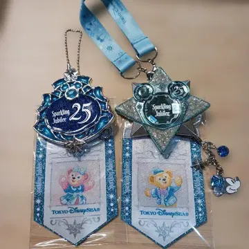 쥬빌리 배지 더피 셰리메이 디즈니씨 25주년