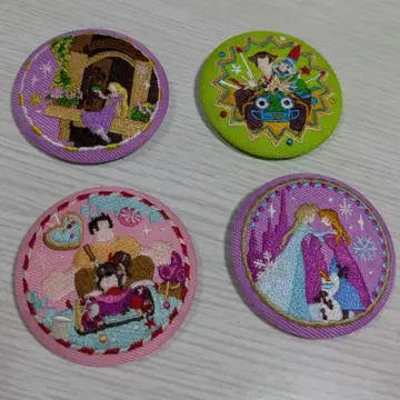 Disney Characters 자수 캔뱃지 비스킷 2 자수 캔뱃지