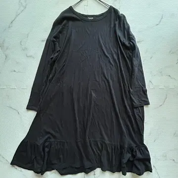 새상품급 ZUCCA 주카 네이비 롱 원피스 M HN225