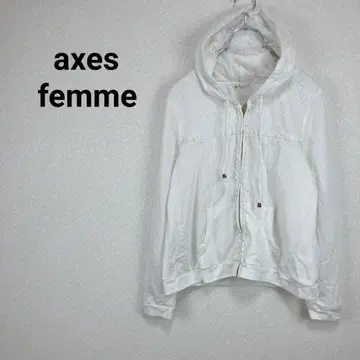 엑시즈팜 [ M ] 후드티 집업 겉옷 레이스 긴팔 캐주얼