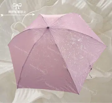 안나수이 ANNASUI 올 발레리나 패턴 경량 접이식 우산 퍼플
