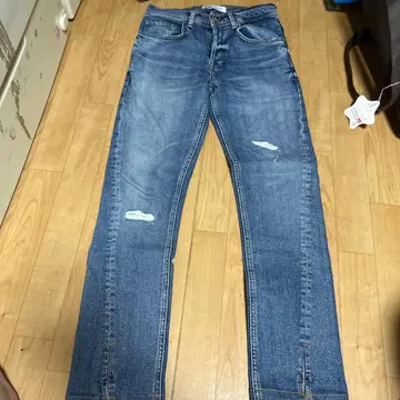 ZARA 남성용 데님 팬츠 데미지 가공 터키산