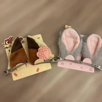 miniso 주토피아 닉 & 주디 헤어핀 세트 판매