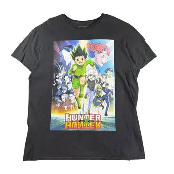 HUNTER x HUNTER 헌터헌터 반팔 T셔츠 블랙 L