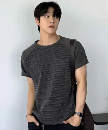 보더 T셔츠 한국