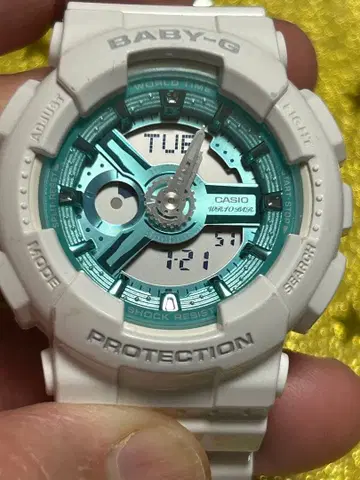 CASIO Baby-G BGA-110XMS 에메랄드 블루 가동품