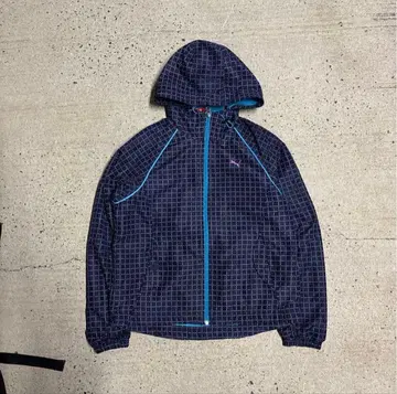 00s PUMA 체크 나일론 재킷 y2k TEC