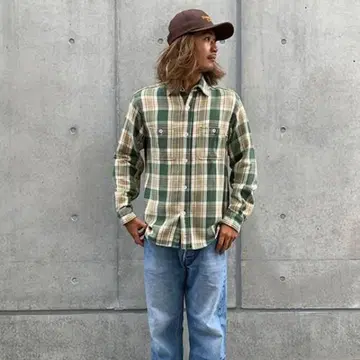 STANDARD CALIFORNIA 플란넬 체크 셔츠