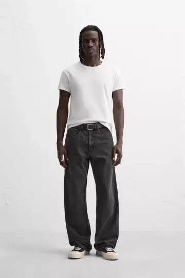 ZARA 블랙 BAGGY 팬츠 W40