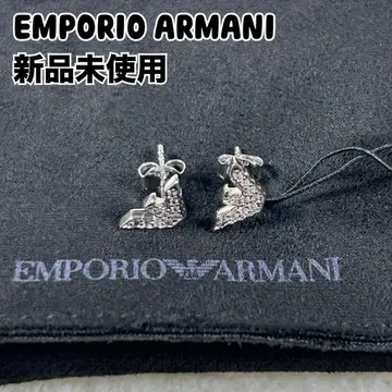 EMPORIO ARMANI 엠포리오 아르마니 귀걸이 이글 로고 실버